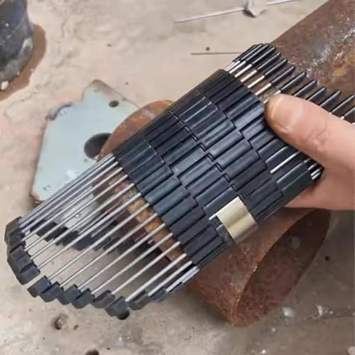 Manuelles Rohrprofilierwerkzeug, multifunktionales Konturenlehre für Sanitär-Rohrformung und -montage, breite Anpassungsfähigkeit 0–25,4 cm, stabiler ABS- und Stahldraht (280 mm)