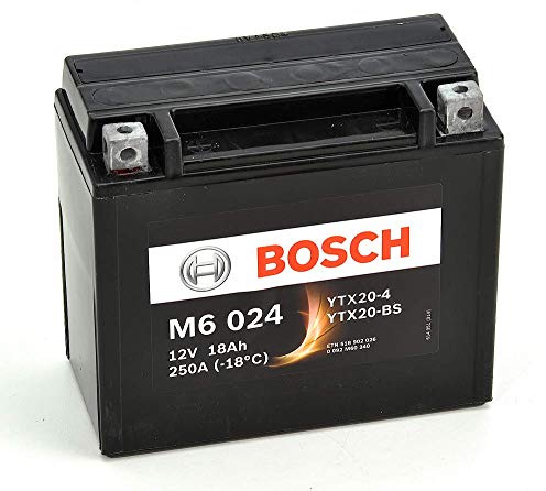 Bosch M6024 Batería motocicleta YTX20-4 / YTX20-BS - 12V AGM 18A/h-260A