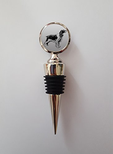 Spaniel Dog Polished Metal Wine Bottle Stopper Ideal Birthday Keepsake Gift N641