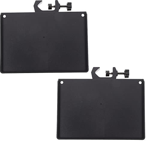 Milisten 2pcs Sound Live Broadcast Mic Rack Stand Tray Microphone Clamp Holder