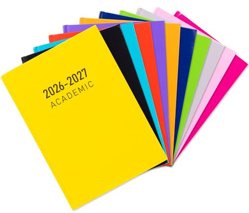 Schülerkalender 2024/2025, A5, Wochenansicht, Schulplaner, Schüler, Lehrer, Jahr w2v - Gelb