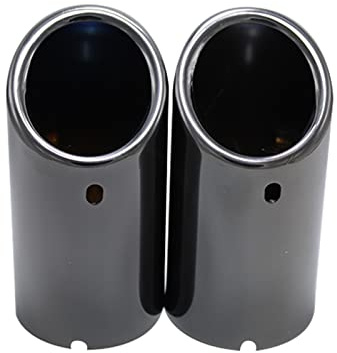 Auspuffblenden Für BMW Serie 3 Für E30 Für E36 Für E46 Für E90 Für E91 Für E92 Für E93 Für F30 Für F31 Für F34 Für G20 Für F35 Für M3 Auspuffrohr Auspuffrohr (Farbe : Bevel Black)