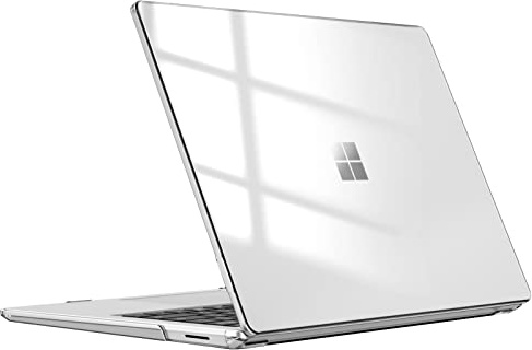 FINTIE Case Compatible with Microsoft Surface Laptop 5/4 / 3 Model 1951/1868 - [Snap-On] Clear Hard Shell Cover Fit 13.5 inch Touch Screen w/Metal Keyboard, Crystal Clear