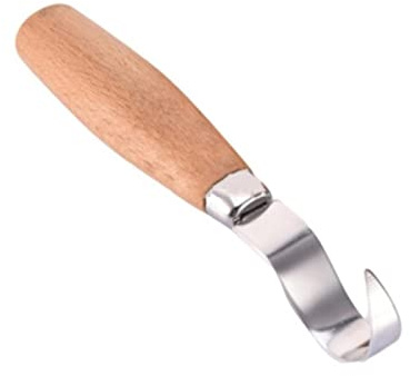 Couteau à bois ergonomique pour sculpter le bois - Outil de sculpture - Cuillère de travail du bois - Durable