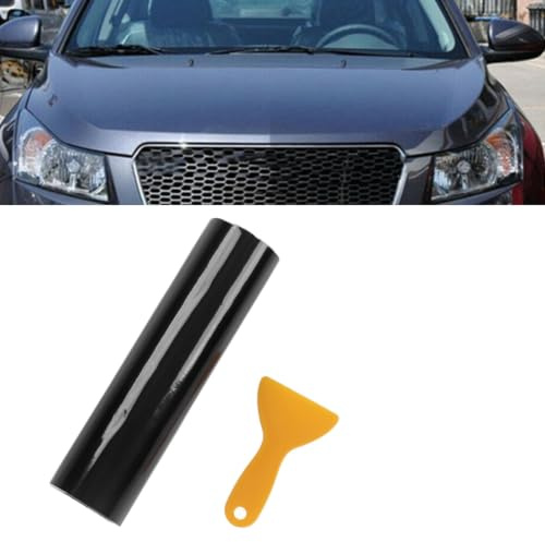 Car Windscreen Sunstrip 55.1X7.8In, Car Sun Strip Black Windshield Sticker Universal Pvc Sun Visor Strip Gloss Sunstrip for Car Windscreen