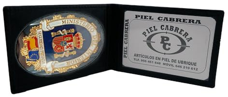 Piel Cabrera 11. CARTERA PORTA PLACA SEGURIDAD PRIVADA (PLACA INCLUIDA)