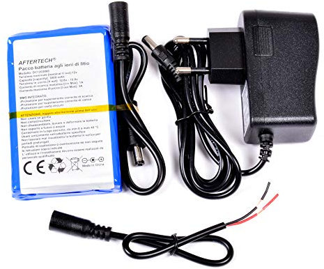 AFTERTECH PACCO BATTERIA PILA 12V 3000mAh 3Ah RICARICABILE AL LITIO 95x60x20mm F2D2