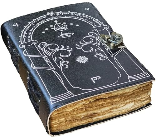 Der Herr der Ringe Buch Hobbit Lotr Geschenke Bücher Leder Journal Herr der Ringe Dekor Jrr Tolkien Bücher Herr der Ringe Merch Buch Set Hardcover Merchandise Buchstützen Illustrierte Edition Ring