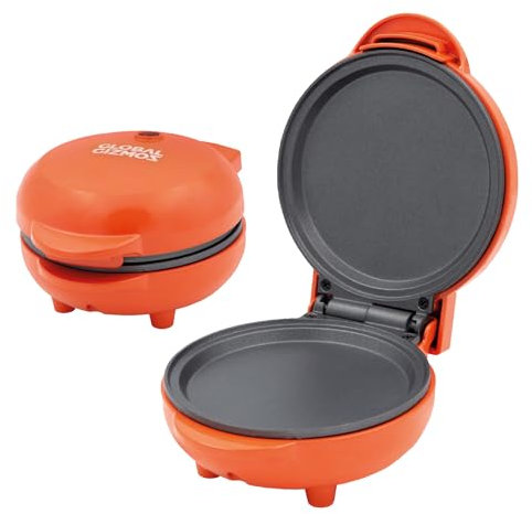 Global Gizmos Mini Pancake Maker - Non-Stick Easy to Clean - Perfect for Pancake Day - Built in Safety Features - Makes Pancakes, Crepes, Omelettes & More