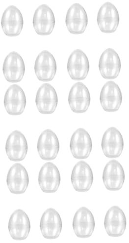 PartyKindom 24stücke Transparente Plastik-Kugel-Eier Für Ostern Weihnachten Wiederbefüllbare Süßigkeitenboxen Für Hochzeiten Feiern
