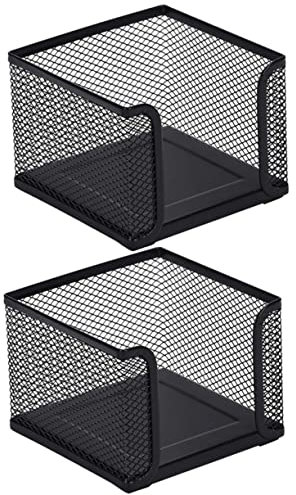 IMIKEYA 2stücke Memo-Halter Aus Netzgewebe Notizblockhalter Für Schreibtisch Stifthalter in Roségold Notizpapierhalter Für Büro Notizblockspender Und Leicht Zur Aufbewahrung Von