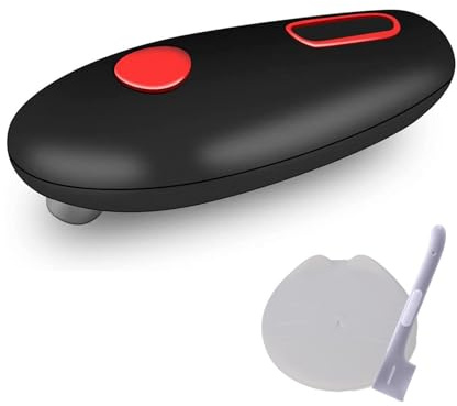 Electric Can Opener for Seniors, Electric One Touch Button Left Handed Can Opener, Smooth Edges for Safe Side Cutting Left-Handed Can Opener