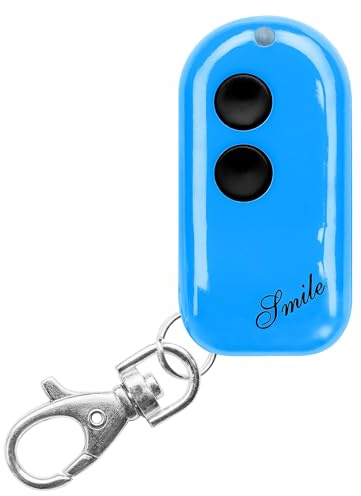 Smile C Rolling code + Codice fisso 433Mhz, Mini telecomando universale apricancello autoapprendente programmabile, 2 pulsanti - leggi compatibilita in descrizione