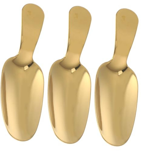 PRETYZOOM 6 Stk Dessertlöffel Barlöffel Kugeln Besteck Löffel -Rührstäbchen edelstahlspachtel küchenmaschiene Eiscreme goldenes Besteck Küchengeschirr Dessertschaufeln aus Edelstahl