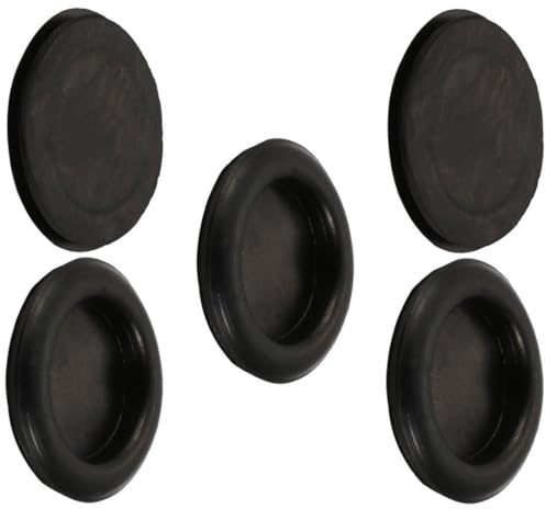 TA-VIGOR 5Pcs Rubber Blanking Grommet 55mm Cable Wire Gaskets Protector | Black Rubber Electrical Holes Wires Cables Protector for Cars, Boats, Pumps, Plumbing And Electrical Panels