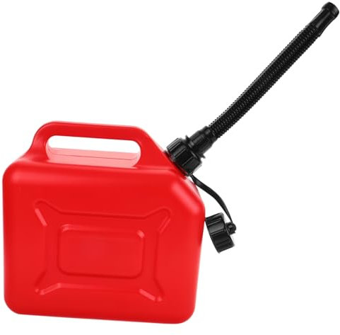 Alipis Réservoir Essence Bidon de Carburant Portable Conteneur à Essence avec Tube pour Stockage et Usage Urgence