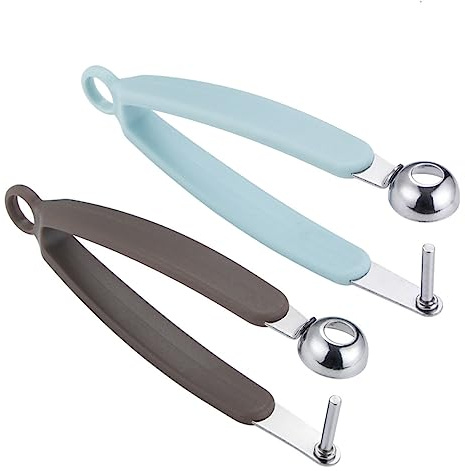 UTHCLO Snocciolatore per Amarene in Acciaio Inox, 2 Pezzi Blu