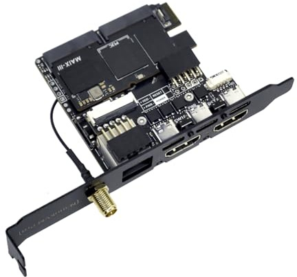 Sipeed NanoKVM Pro Nano 4K KVM over IP, 2x A53 CPU 1GB LPDDR4X 32GB eMMC, 1000M Ethernet POE WiFi 6, for Remote Server Maintenance ATX Power Control Batch Management (ATX,ETH POE WIFI,LED Strip)