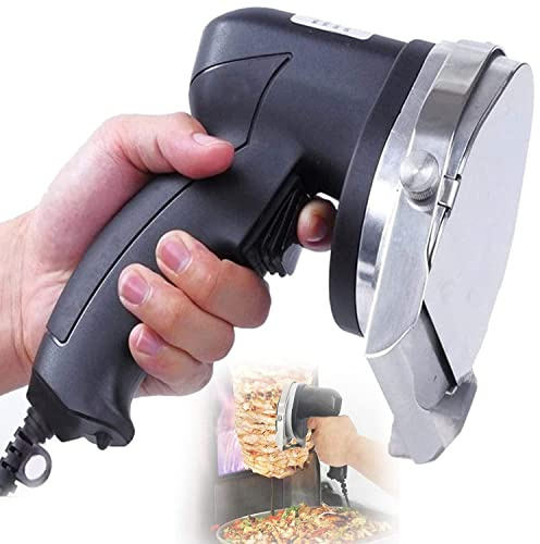 Kebab Slicer 0-8mm Electric Wireless Kebab Doner Knife Shawarma Cutter Commercial Roast Gyro Meat Cutting Machine gyro Cutter,Red