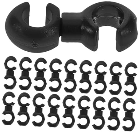 BESPORTBLE 50 Clip Fermacavi per Bici Stile S Morsetti in Plastica per Cavi Freno e Tubo Bici Supporto Guida Cavi per Mountain Bike Resistente alle Intemperie per Gestione Sicura