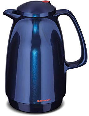 ROTPUNKT Isolierkanne 220 BELLA, 1,0 liter, midnight blue, Glaseinsatz, BPA-frei