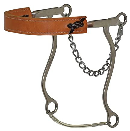 Reinsman Diamond R Flat Leather Nose Hackamore