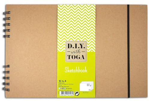 DRAEGER PARIS 1886 D.I.Y with Toga su67 Sketchbook Spiralbindung, Kraftpapier 30 x 20 x 2 cm