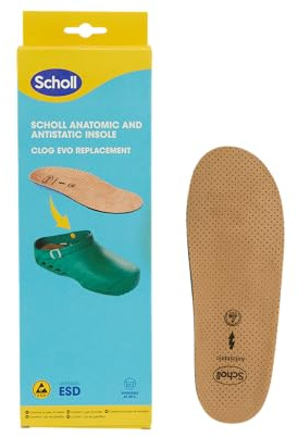 Dr. Scholl Semelle Anatomique Anti-statique de Remplacement pour Clog Evo, beige, 42/43