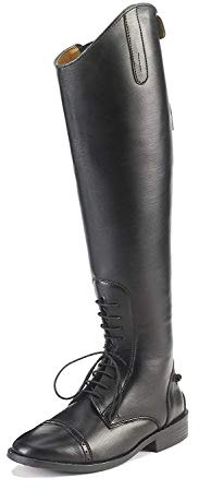 Equistar Women's All-Weather Synthetic Field Equestrian Riding Boot, Black, 8