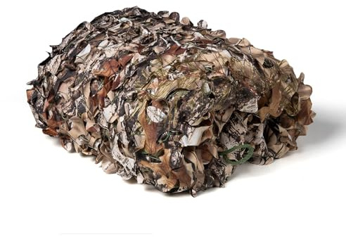 LOOGU Tarnnetz Bundeswehr Jagd Outdoor Sonnenschutz Tarnung Sichtschutz für Garten Freizeit Camping Party Bars Deko Tarn Waldlandschaft Camouflage Netz, Tree Camo Bionic 1.0 2x8M