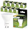 Lumiled GU10 LED 5W 470 Lumen Leuchtmittel, 3000K warmweiß Birne Lampe Strahler Spot, ersetzt 35W Halogenlampen, 120° Grad Strahlwinkel Reflektorlampen Reflektor 10 Stück Energiesparlampen