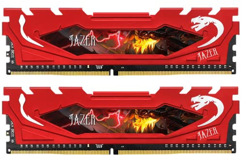 JAZER DDR4 Ram 16 GB (8 GBX2) 3000 MHz (PC4 24000) 288 pines 1.35 V memoria RAM módulo escritorio CL19 Ram con disipador térmico