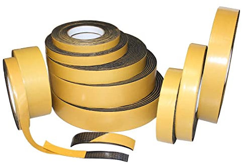 Lumonic 10m EPDM cinta de estanqueidad autoadhesiva 10mm x 2mm I estanqueidad para ventanas y puertas I junta de ventana puerta caucho para protección contra el frío