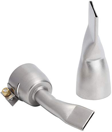 2 stycken platt svetspistol 20 mm liten + 40 mm stor, rostfritt stål, rostfritt, värmebeständigt upp till 500 ℃, för svetsmaskin av plast