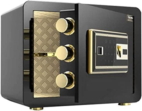 UYSELA Box Small Home S Unterputz-S-Schließfach Büro & Zuhause Doppel-S-Passwort S-Schließfach-Passwort/Fingerprint für Hom