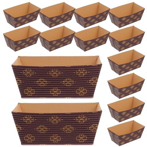 Alipis 50pezzi Stampo Per Pane Forma Di Pirottini Da Forno Antiaderenti Per Torte Mousse e Pancake Perfetti Per Feste e Occasioni Speciali