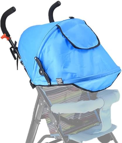Parasole universale per passeggino e passeggino, con finestra a rete e tasca