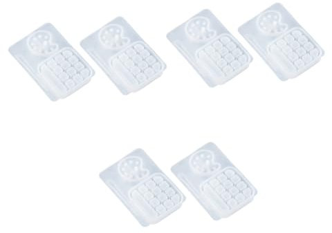 SEWACC 6stücke Silikonformen Für Farbpaletten Handgemachte Epoxidharz Gießform Aus Flexiblem Für Kreative Bastelprojekte Und An Freunde