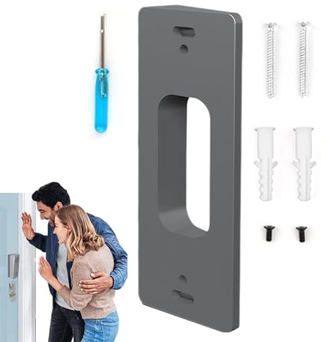 Staffa per campanello WiFi Video Vision - Piccolo campanello intelligente WiFi | Supporto per campanello video | Supporto per campanello ad anello | Rilevamento umano esterno | Staffa per campanello