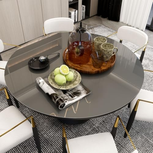 Mayda - Pellicola rotonda per tavolo trasparente, spessore 2 mm, in PVC trasparente con bordi arrotondati, tovaglia su misura o disponibile in diverse misure (diametro 120 cm)
