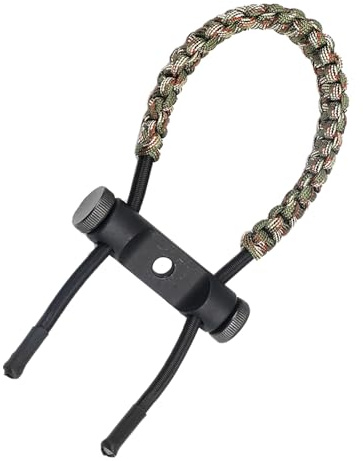 KURUGEILI Tir à l'arc Dragonne d'arc réglable en Tissu tressé pour Arc à poulies et Chasse