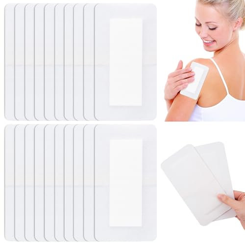 Paquete de 20 Unidades Apósitos Adhesivos Estériles para Heridas, 10 cm x 20 cm Apositos Adhesivos Grandes Ideal para Cortes y Úlceras venosas y por presión, etc