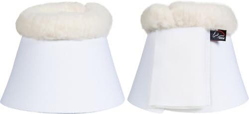 HKM Comfort Softopren mit Polsterung Hufglocken, Weiß, Vollblut