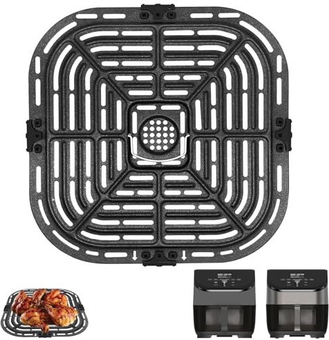 GWYSY Air Fryer Replacement Parts for Instant Vortex Plus 6QT instant pot vortex plus 6QT Clear Cook Air Fryer air fryer accessories Accessory Non-Stick Grill Pan Grill Plate Rack Tray Crisper Plate