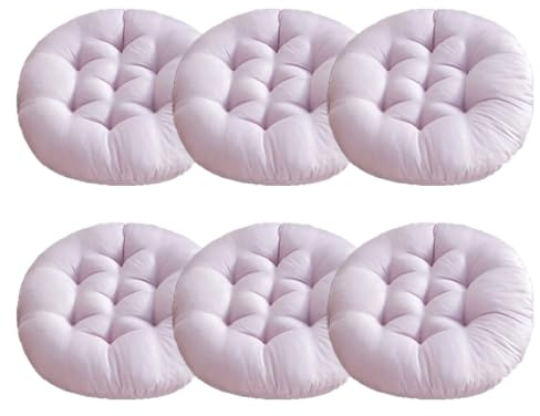 Mozzeilee Coussin de chaise rond, coussin de siège doux pour intérieur et extérieur pour chaises de salle à manger 40x40 cm, tapis de chaise pour fauteuils de jardin en rotin, canapé pour chambre à