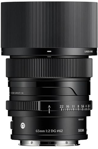 SIGMA Objectif 65mm f/2 DG Noir Contemporary kompatibel mit Sony E