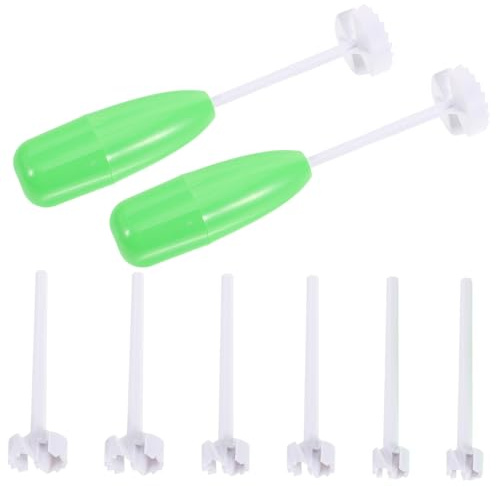 VALICLUD 2 Set Denocciolatore Multifunzionale per Ciliegie e Verdure Rimuovi Nocciolo Rapido e Pratico Strumenti da Cucina Resistenti Verde e Bianco Uso Quotidiano