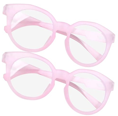 OKUMEYR 2 Piezas Gafas Infantiles de Bloqueo Luz Azul Protección Visual para Ordenador y Lectura con Filtro Luz Rosa para Gaming y Oficina