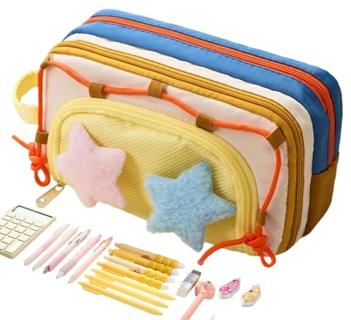 Qikam Estuche para Lápices Bolso Organizador con Gran Capacidad