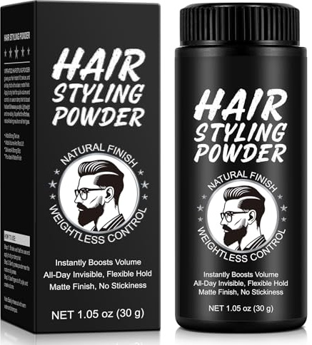Poudre coiffante pour hommes et femmes, poudre de structure capillaire longue durée, pas de graisse pour tous les types de cheveux, 30 g